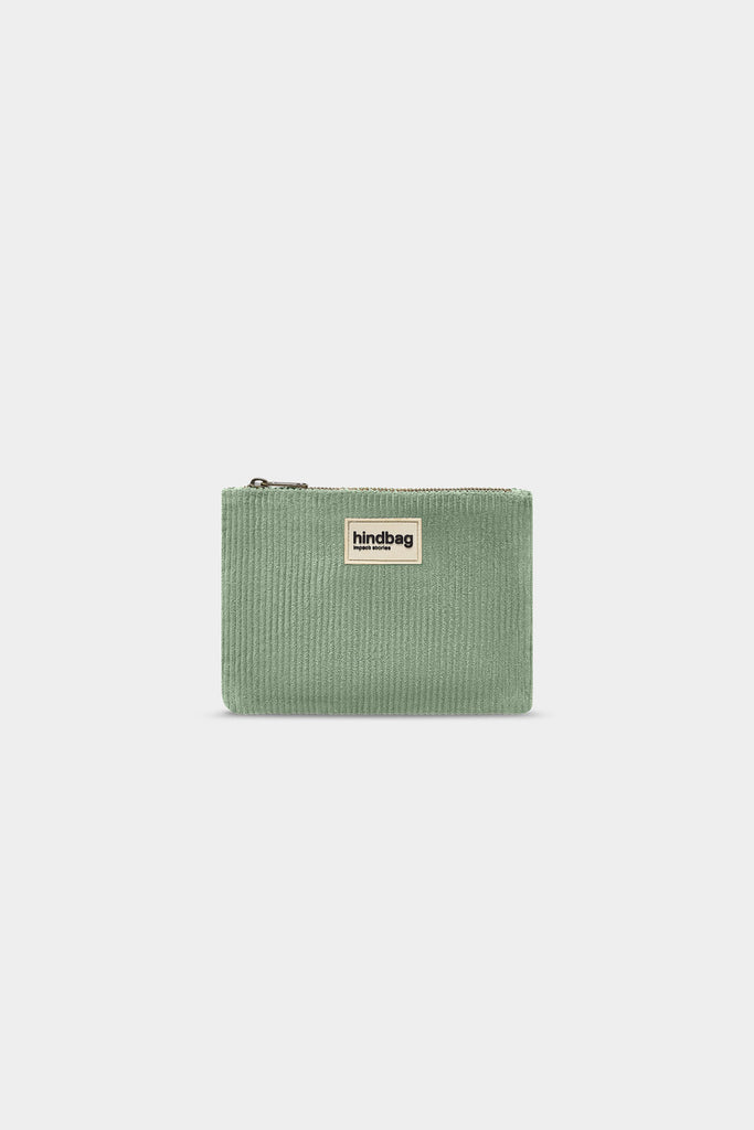 Pochette Lou Velours Vert d'eau