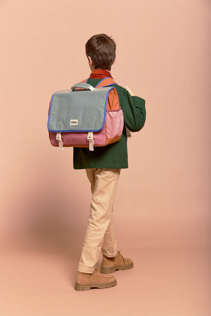 Cartable Léo Tricolore Sauge
