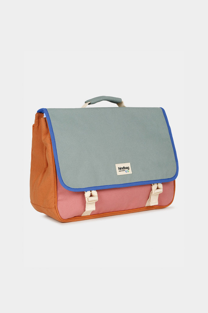 Cartable Léo Tricolore Sauge