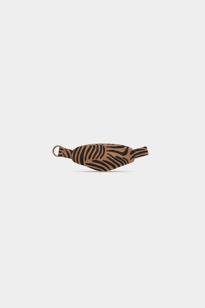 Porte-clés banane Côme Zèbre cannelle