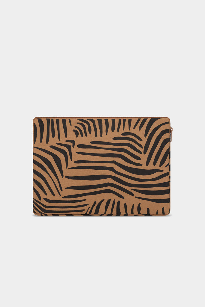 Housse d'ordinateur Ava zèbre cannelle