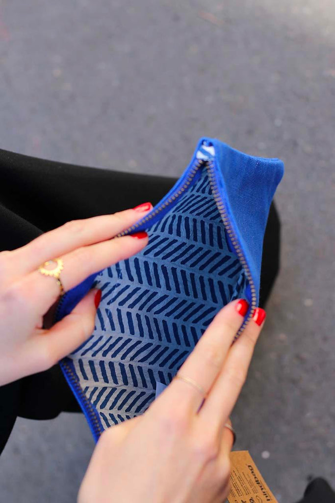 Pochette Ema Bleu Électrique
