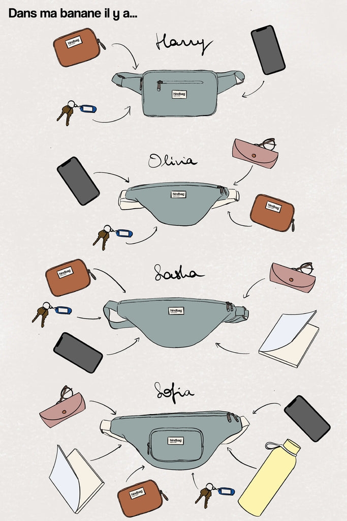 Sac banane Harry Olive