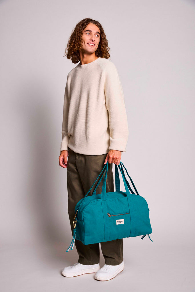 Sac à langer Basile Bleu paon