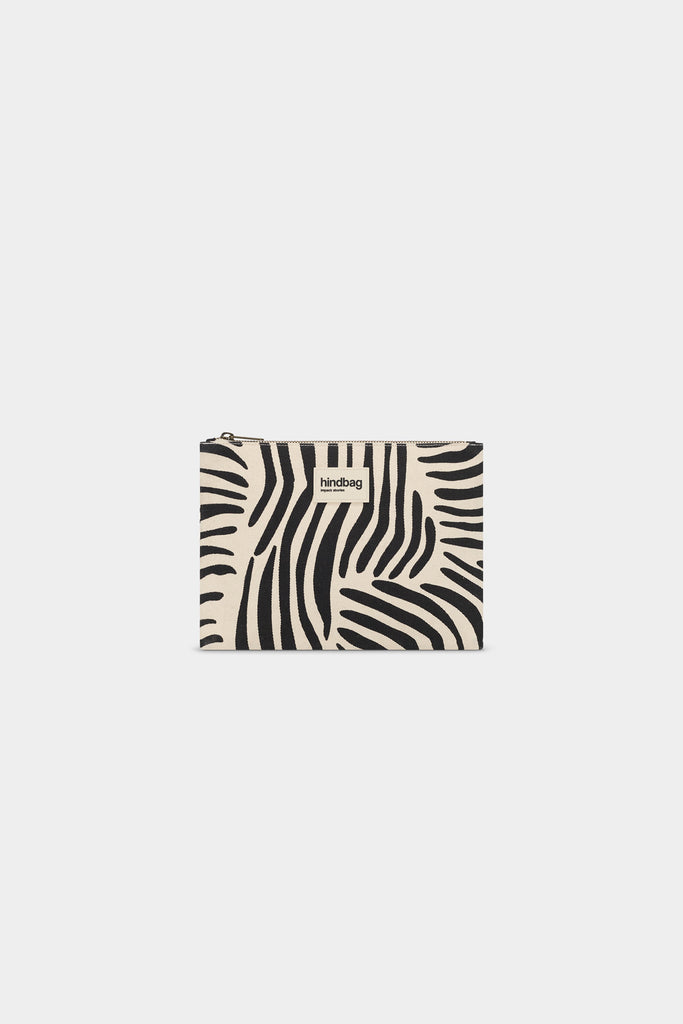 Pochette Ema Zèbre écru