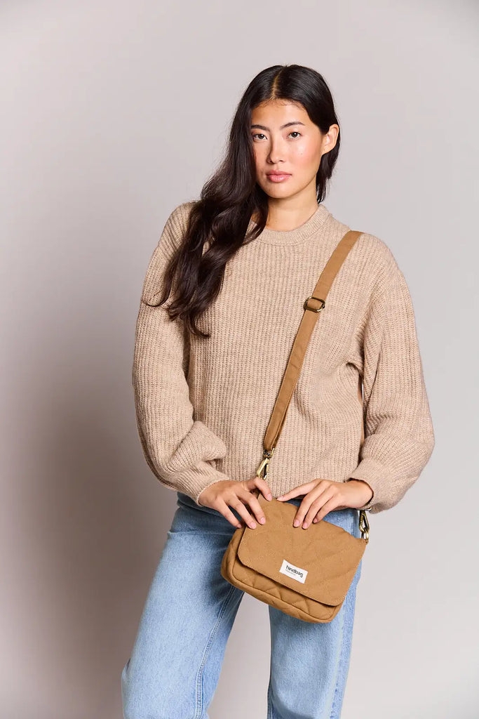 Sac à main matelassé Margault Cannelle