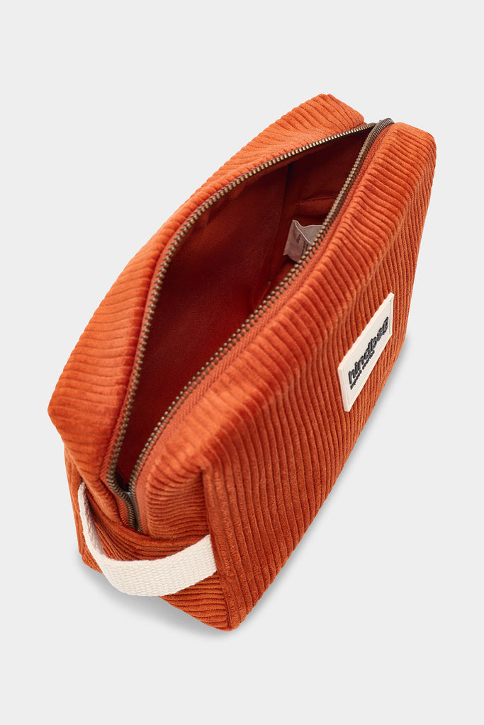 Trousse de toilette Leon Velours Brique