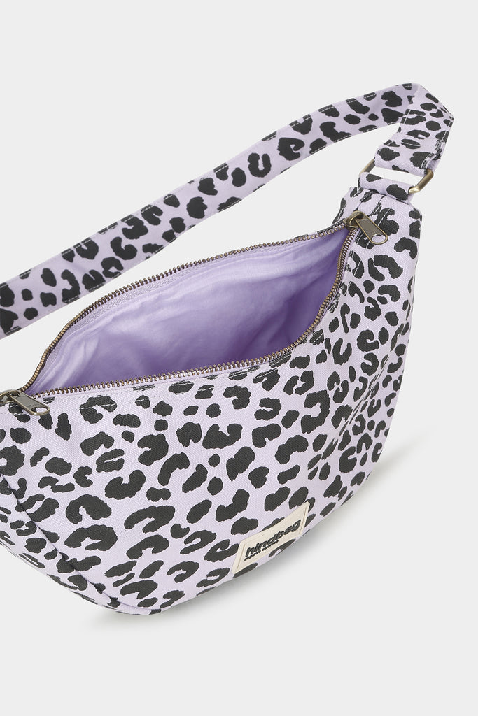 Sac banane Andrea Léopard lilas