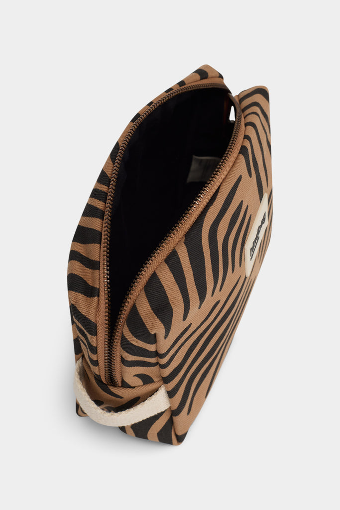 Trousse de toilette Léon Zèbre cannelle