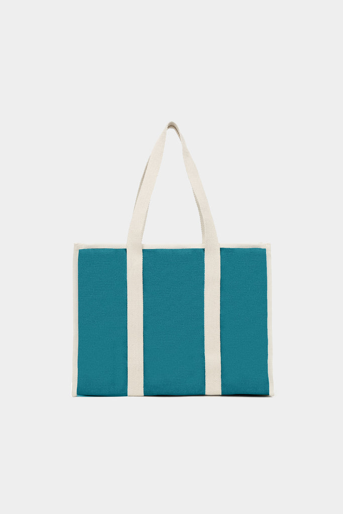 Sac cabas Oscar Bleu paon