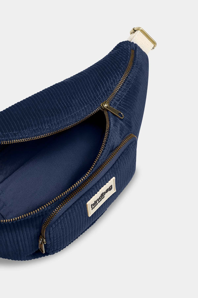 Sac banane XL Sofia Velours Marine