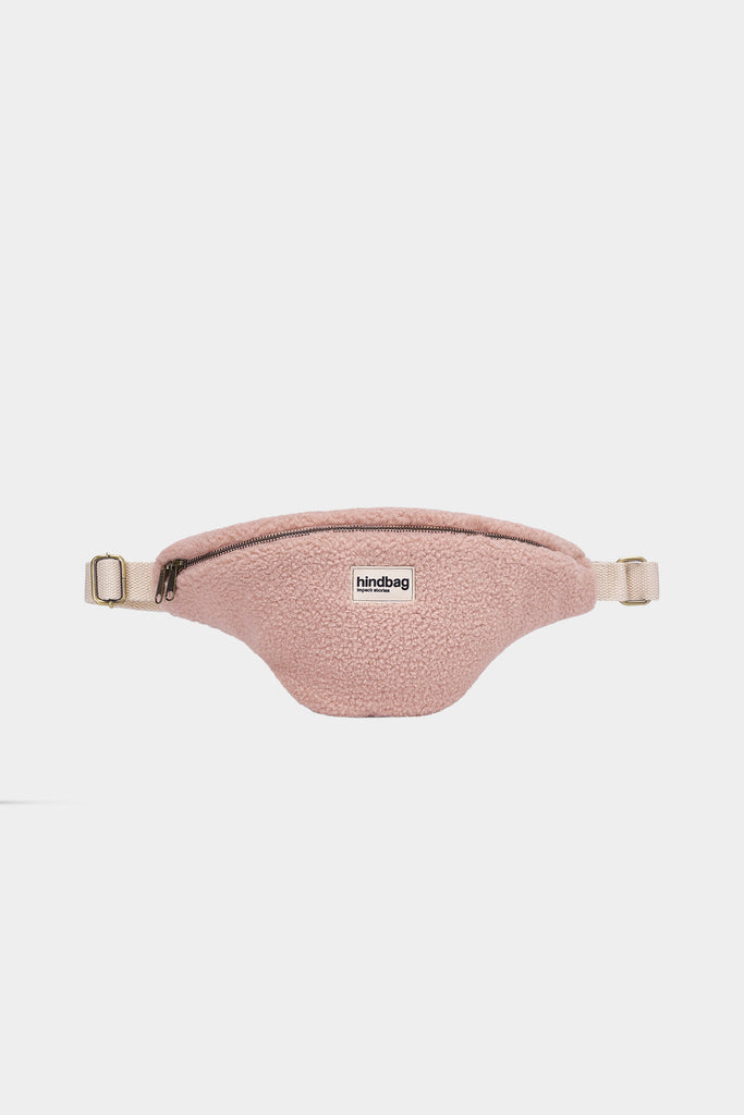 Sac banane L Sasha Teddy Rose poudré