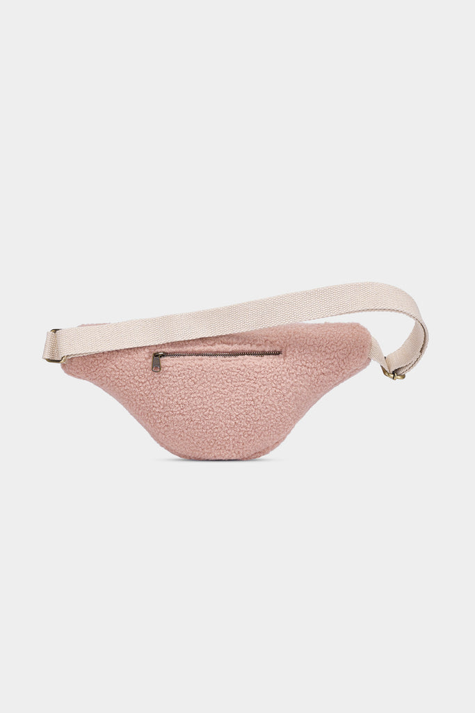 Sac banane L Sasha Teddy Rose poudré