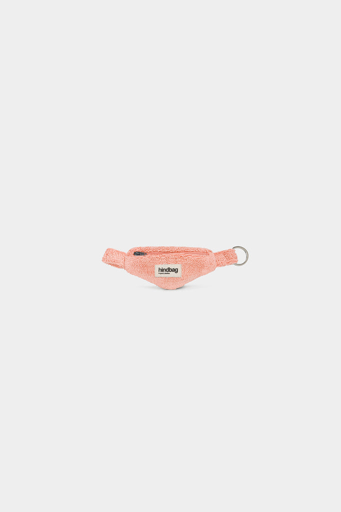 Porte-clés banane Côme Éponge rose corail