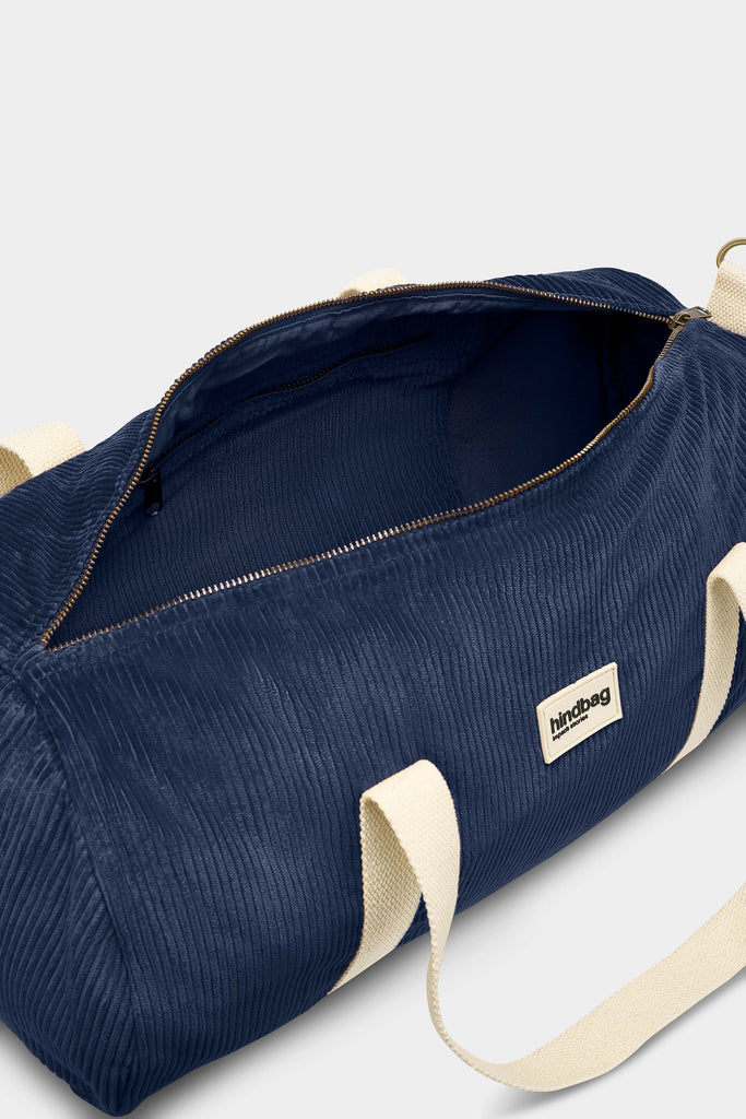 Sac polochon Simon Velours Marine