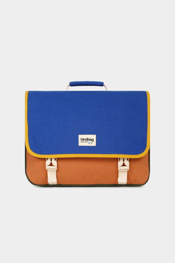 Cartable Léo Tricolore Bleu électrique