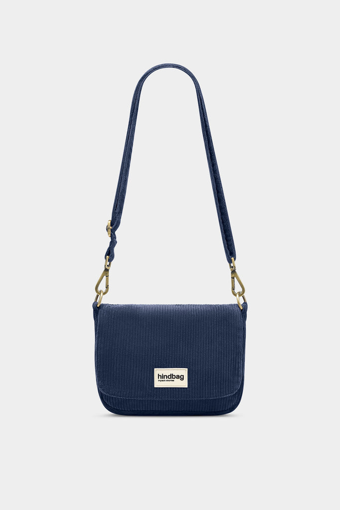 Sac à main Margault Velours Marine