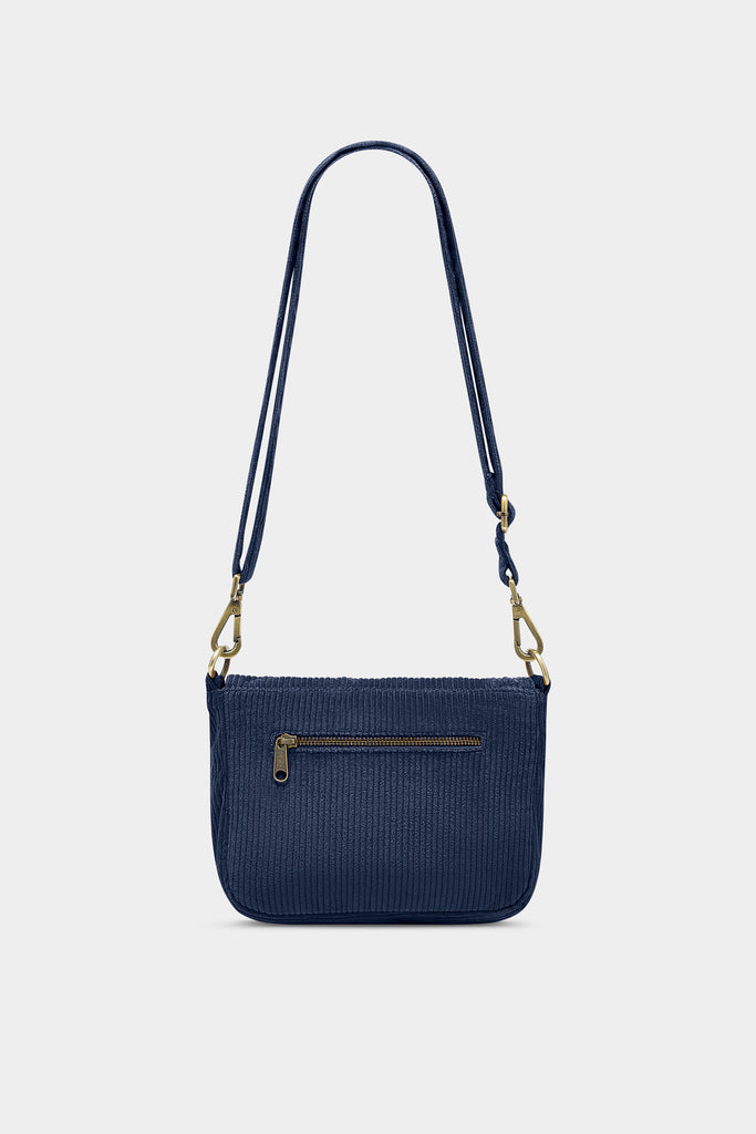 Sac à main Margault Velours Marine