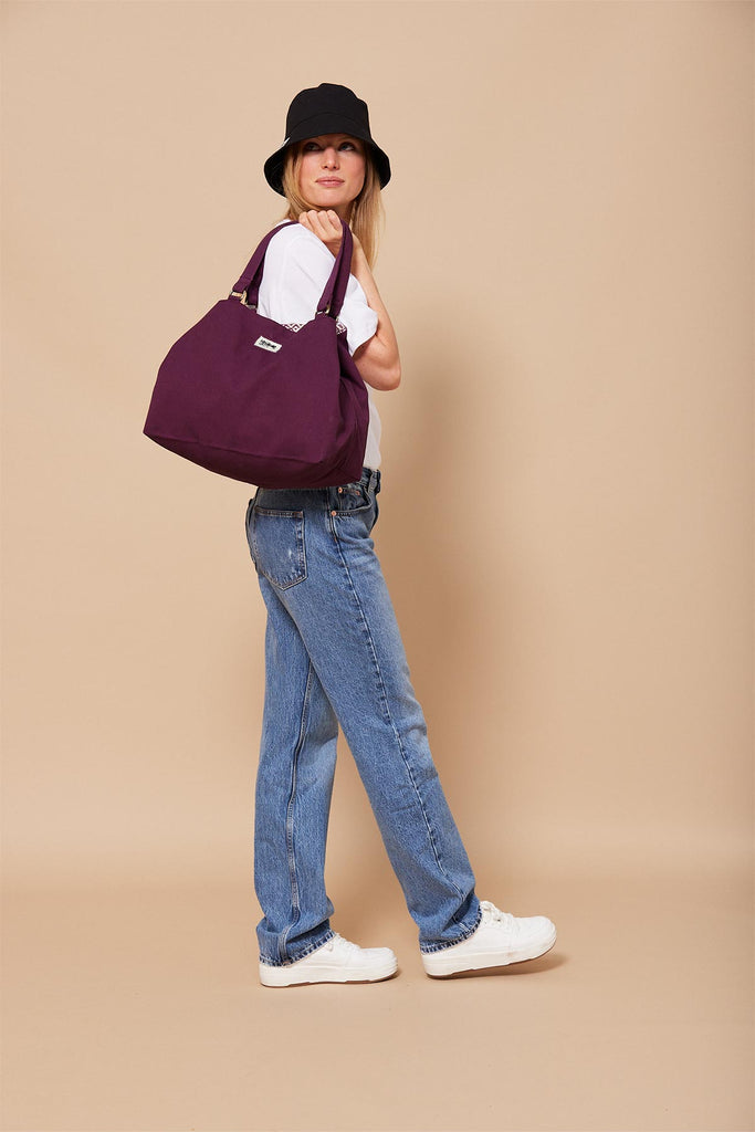 Sac cabas Raphaelle Prune