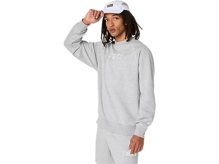 ASICS LOGO FLEECE CREW-NECK TOP - Homme