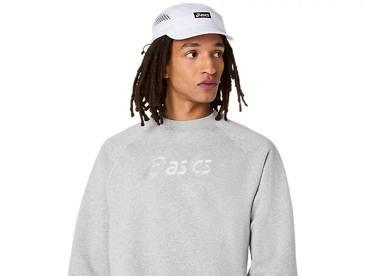 ASICS LOGO FLEECE CREW-NECK TOP - Homme