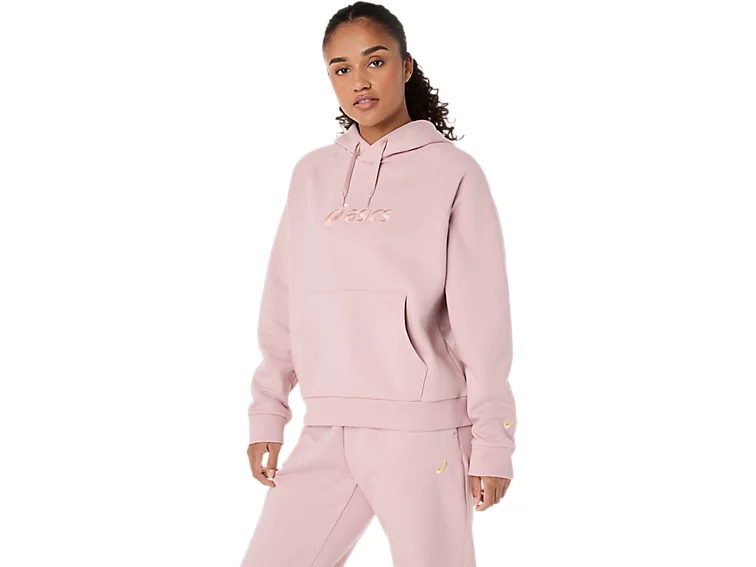 ASICS LOGO FLEECE PULLOVER HOODIE - Femme