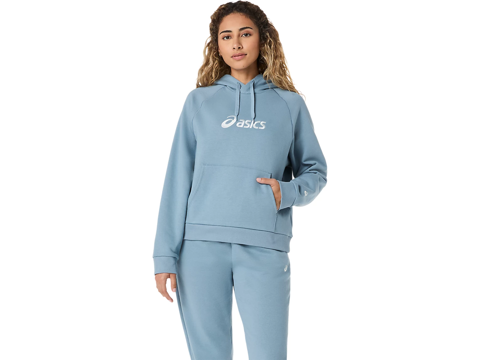 ASICS LOGO FLEECE PULLOVER HOODIE - Femme