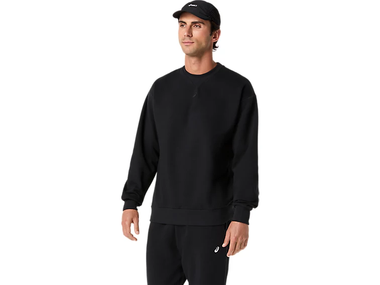 FLEECE CREW-NECK TOP RELAXED - Homme