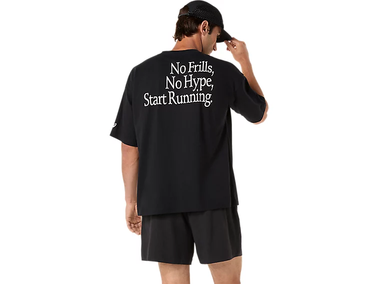 RUNNER MESSAGE GRAPHIC RELAXED TEE - Homme
