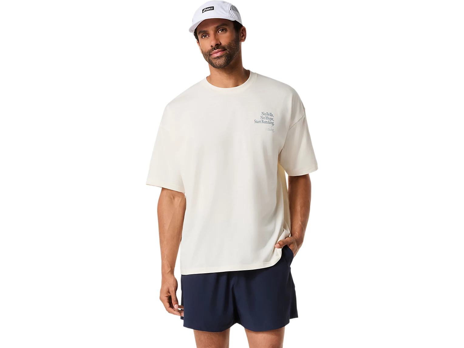 RUNNER MESSAGE GRAPHIC RELAXED TEE - Homme
