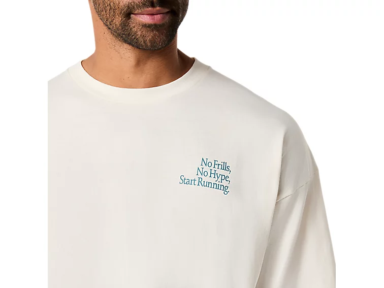 RUNNER MESSAGE GRAPHIC RELAXED TEE - Homme