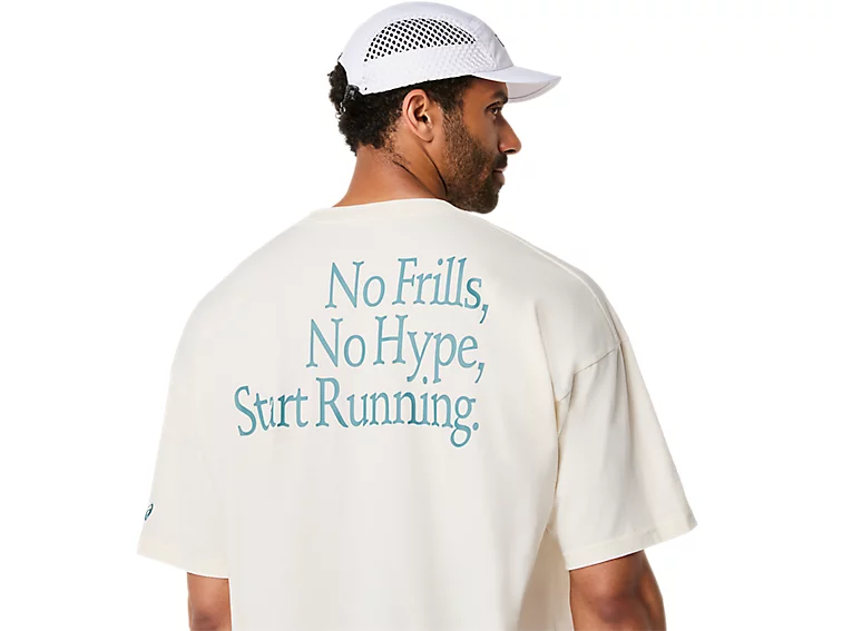 RUNNER MESSAGE GRAPHIC RELAXED TEE - Homme