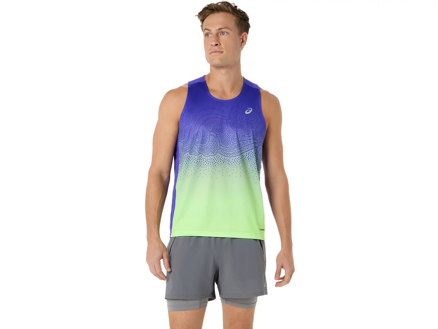 ROAD FADE SINGLET - Homme