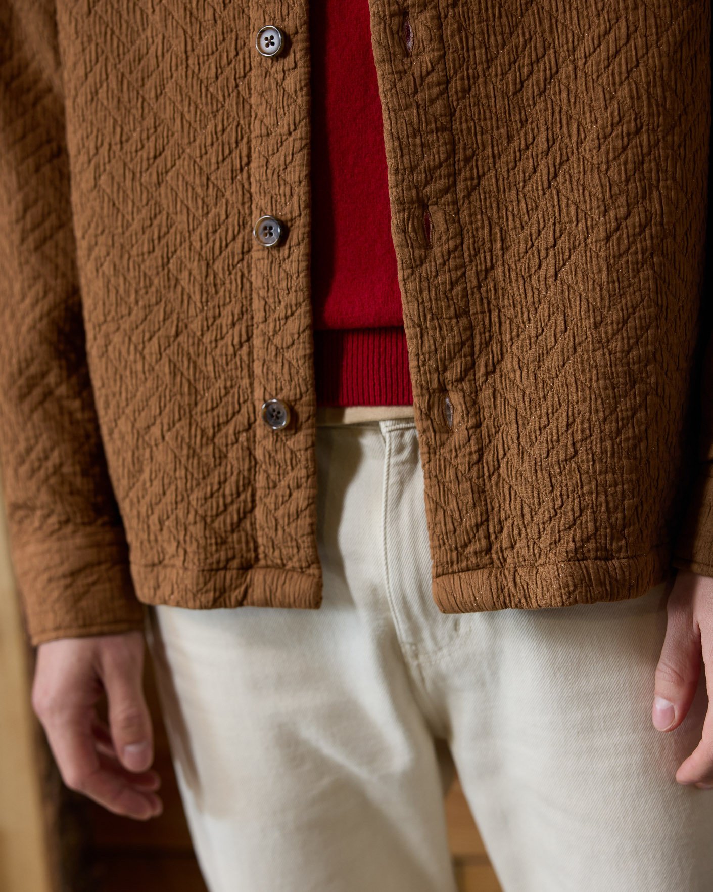 Surchemise camel coton - GASTINE