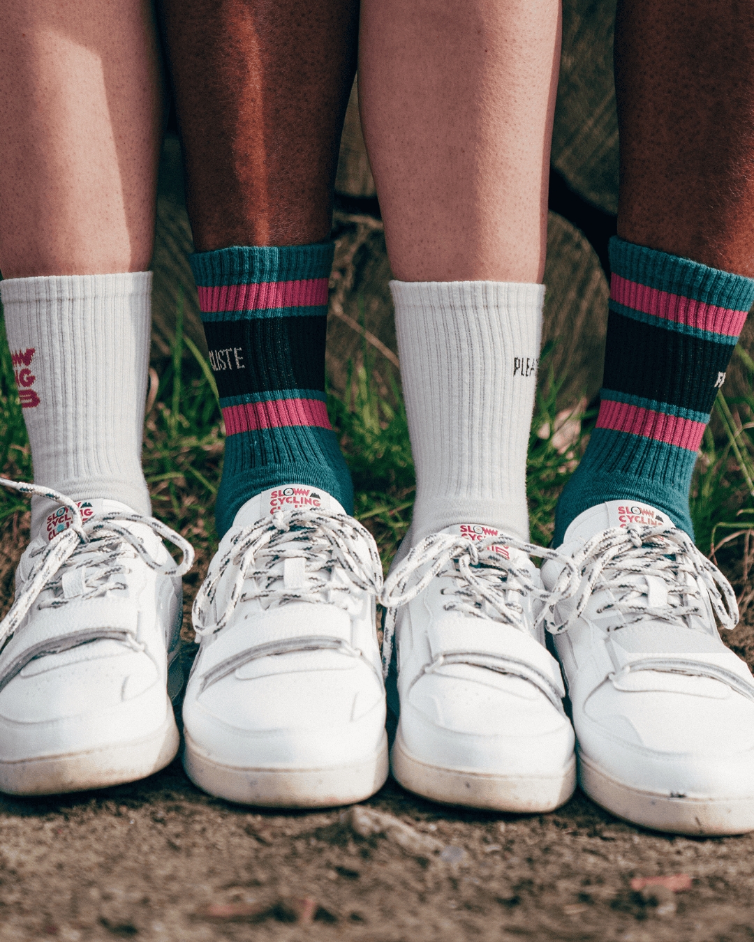 Baskets blanches cuir café du cycliste - HAZEL