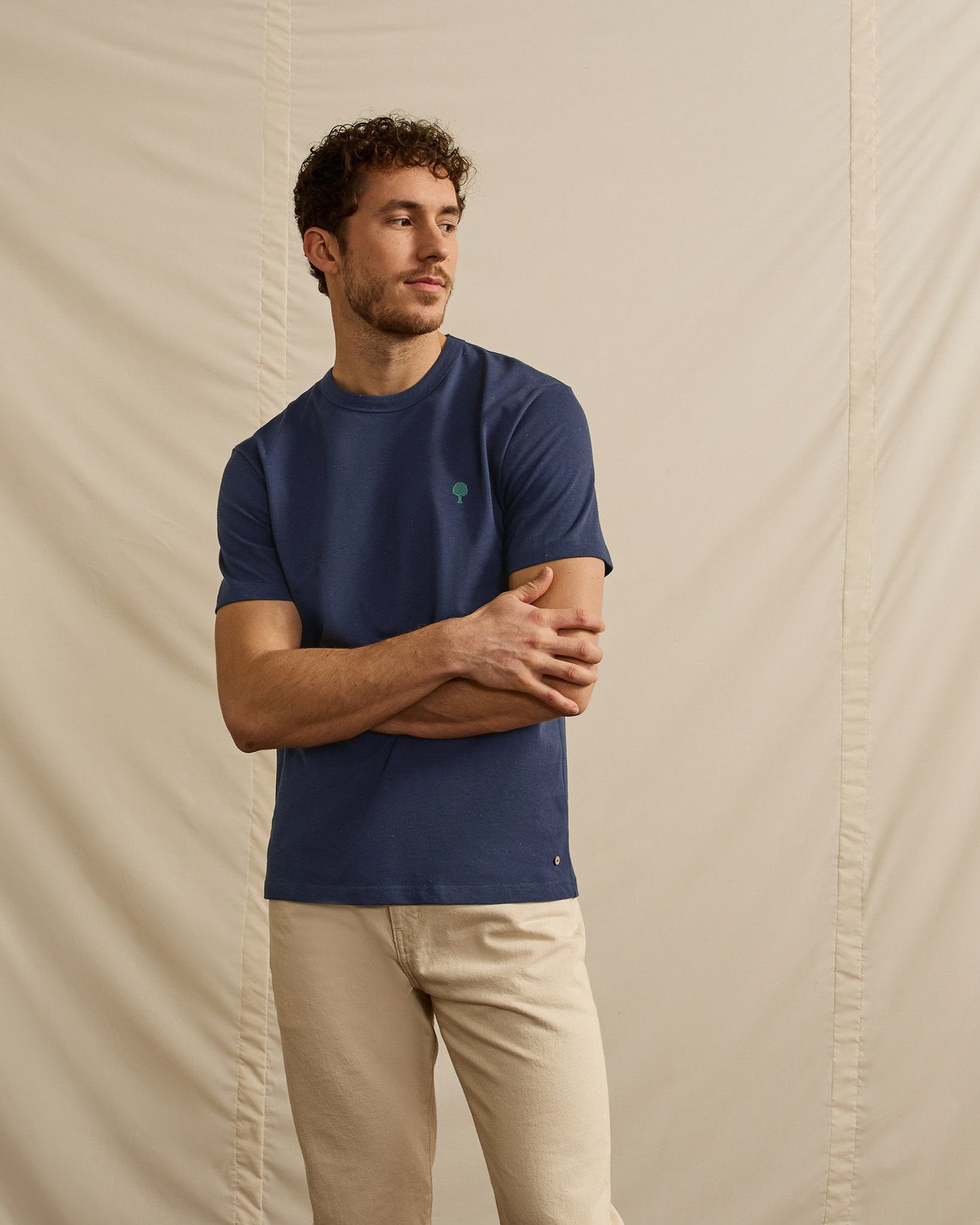 T-shirt marine coton - LUGNY