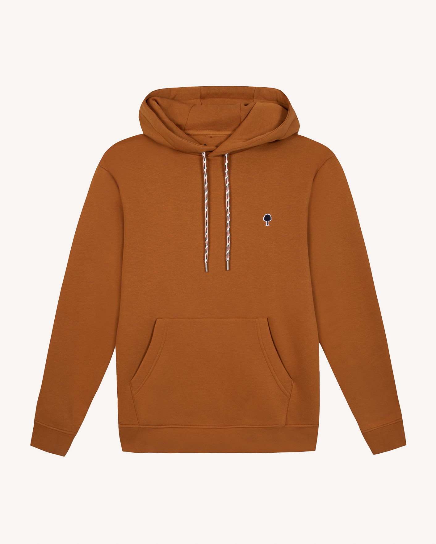 Sweat à capuche rouille coton - DIRAC