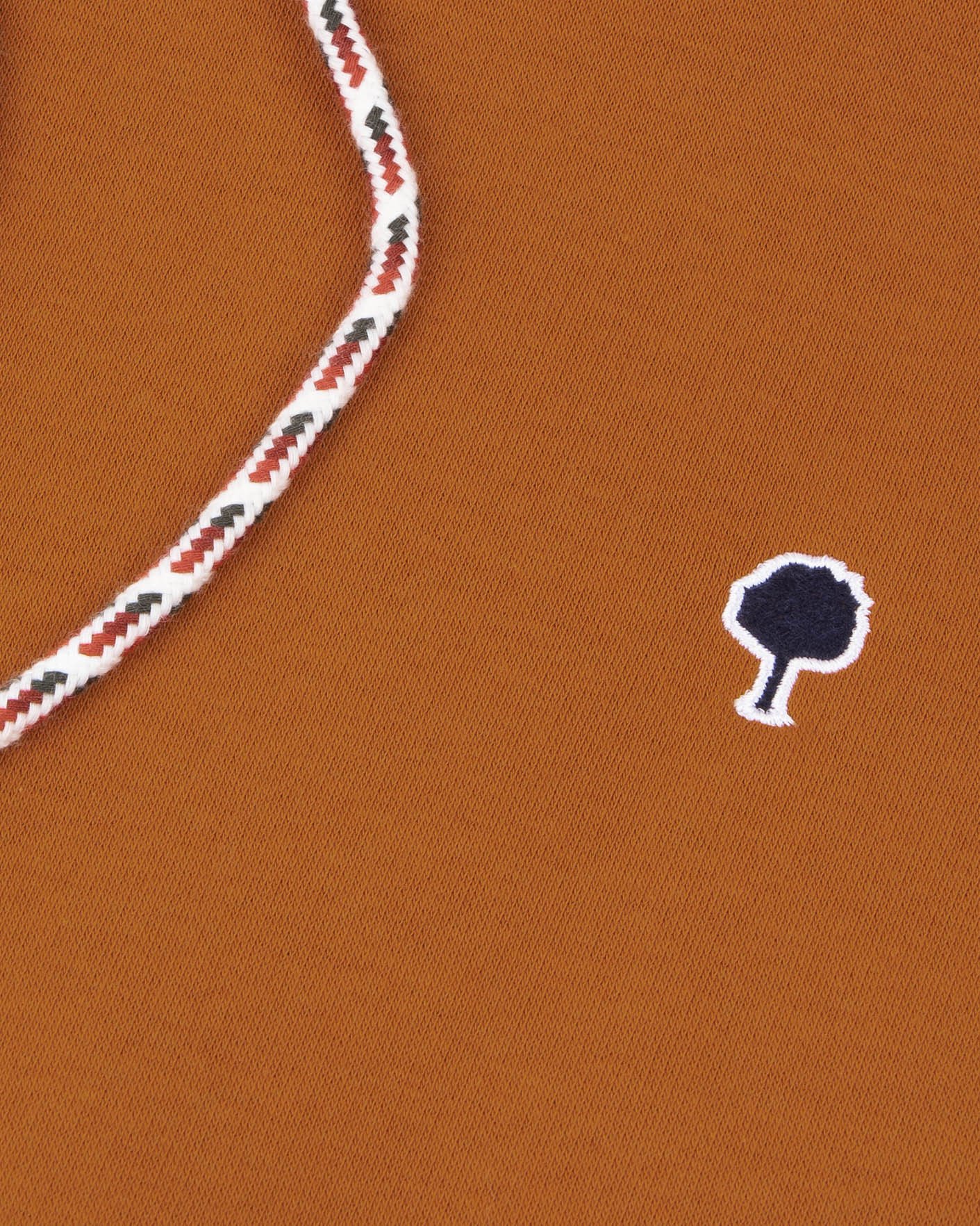 Sweat à capuche rouille coton - DIRAC