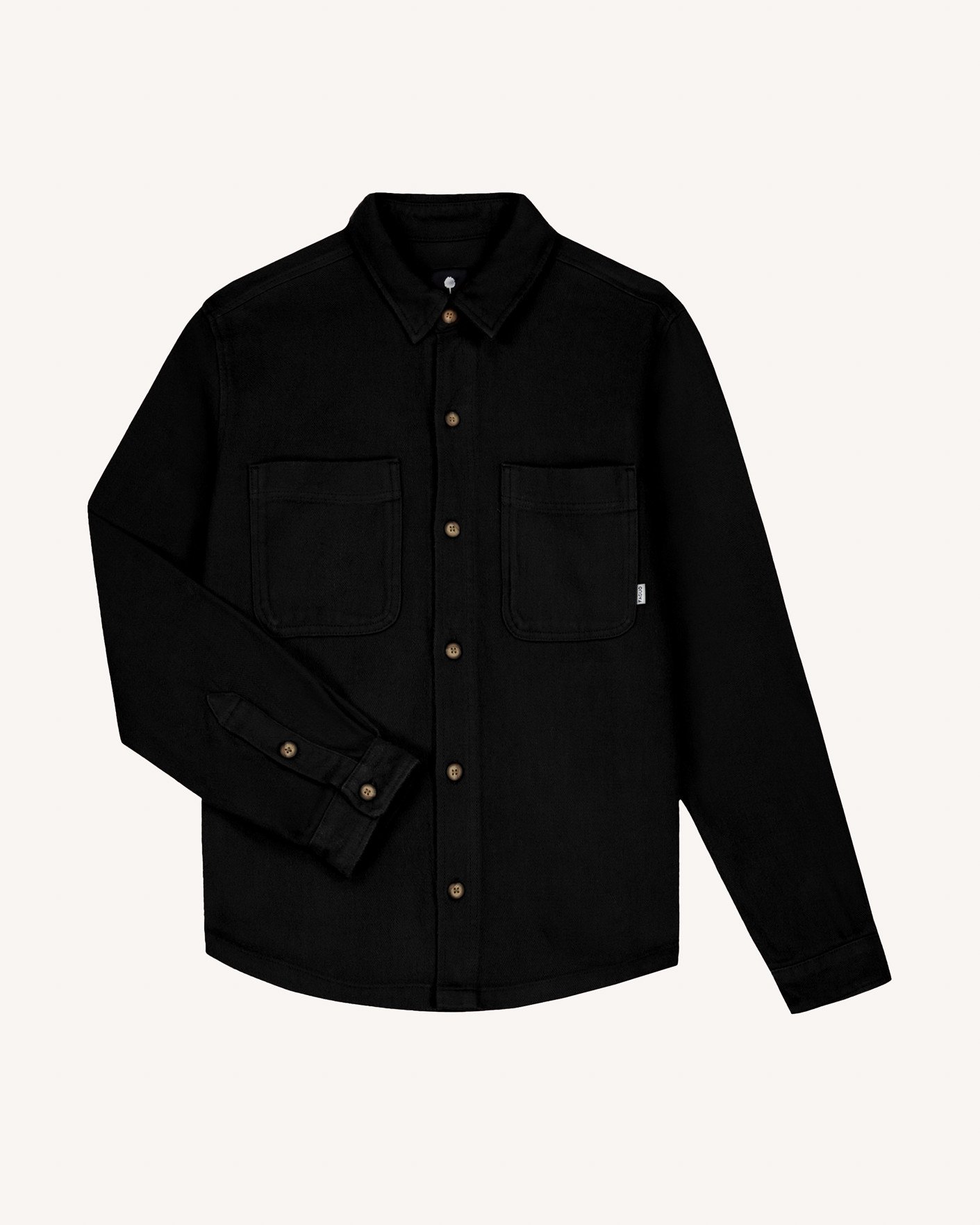 Surchemise noire coton - CLEMONT