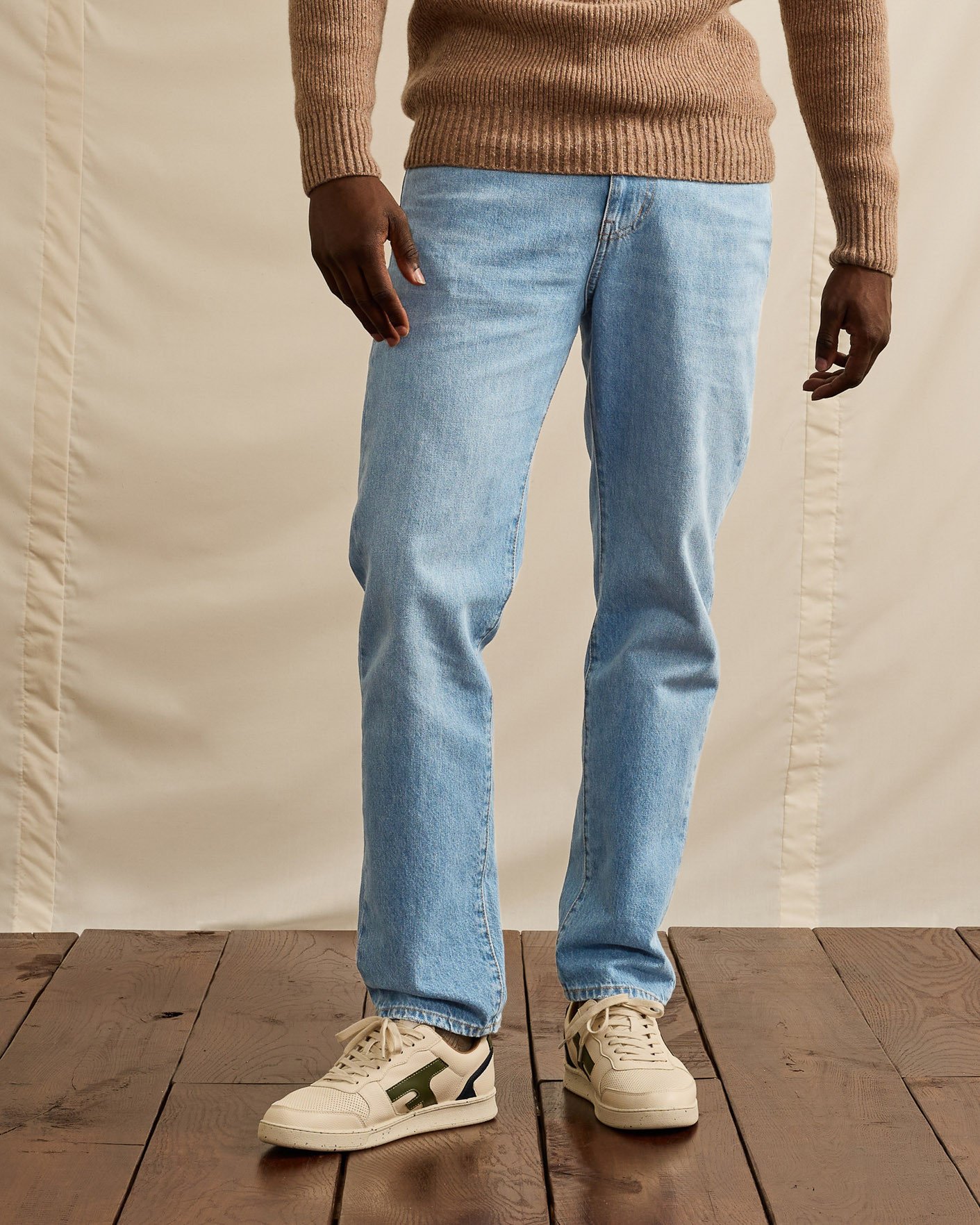 Jean fuselé denim clair - TAPERED