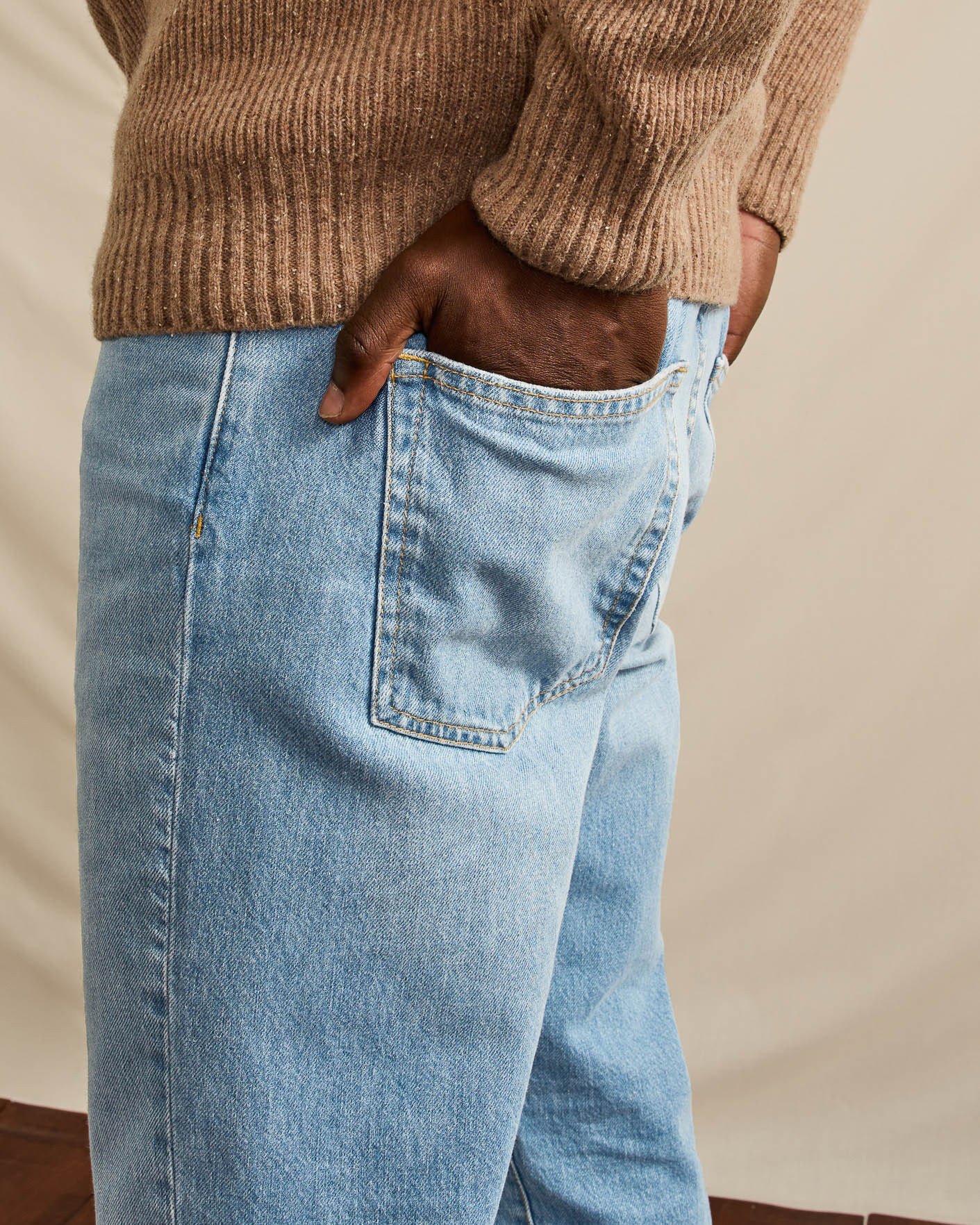 Jean fuselé denim clair - TAPERED