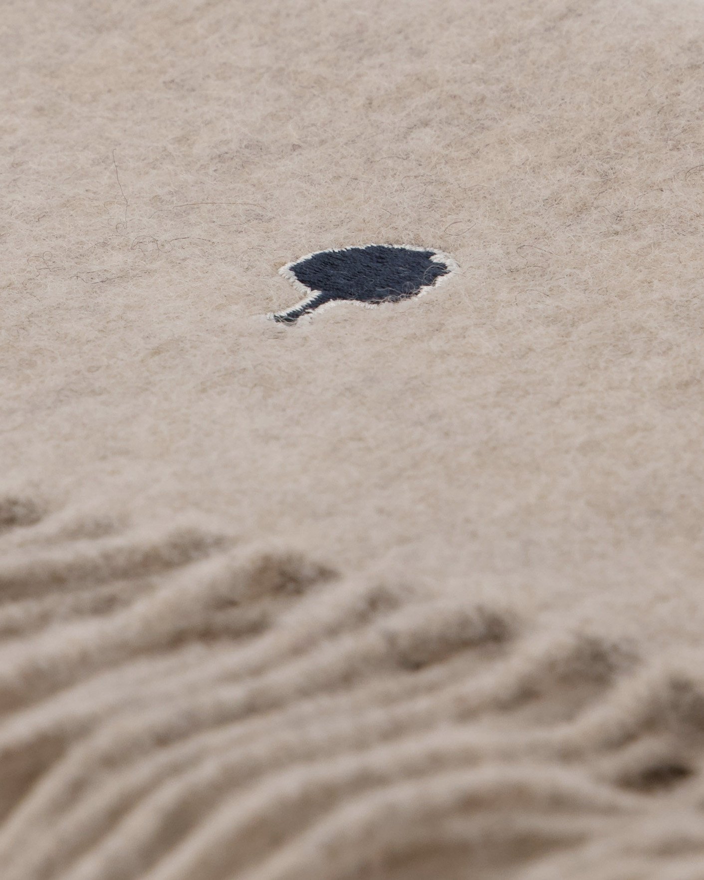 Echarpe laine et cachemire beige - SCARF