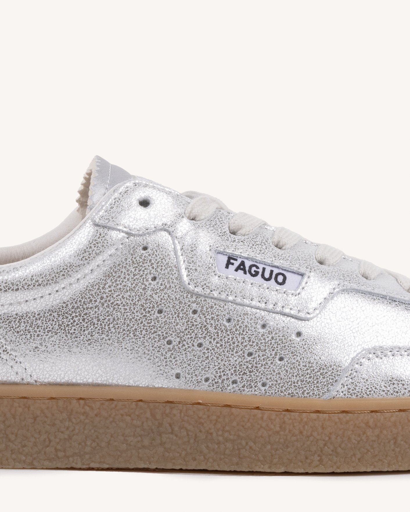 Baskets argenté cuir - LUMBO