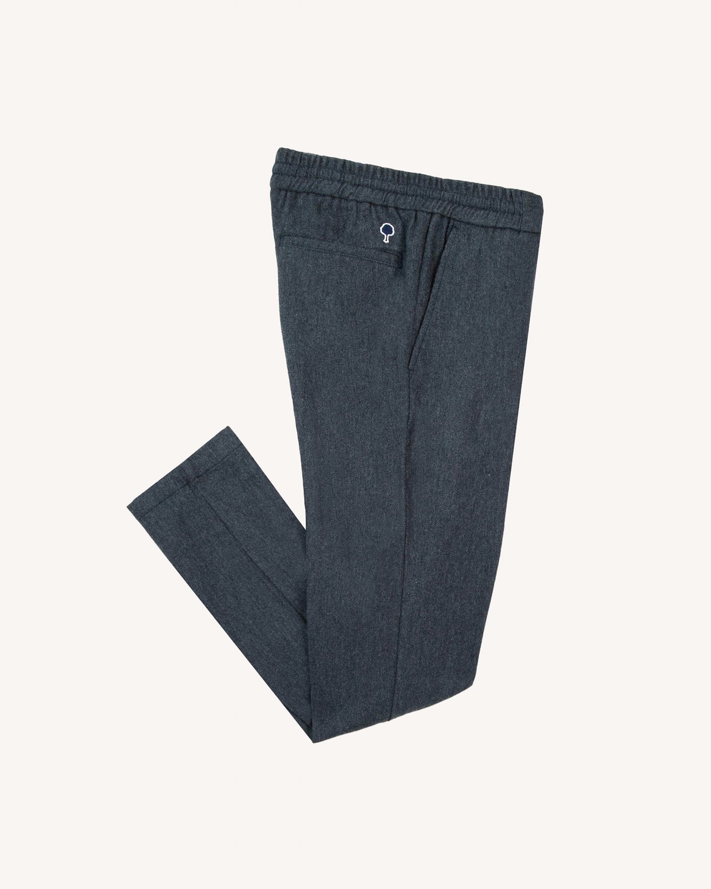 Pantalon coton marine grisé - DREUILLE