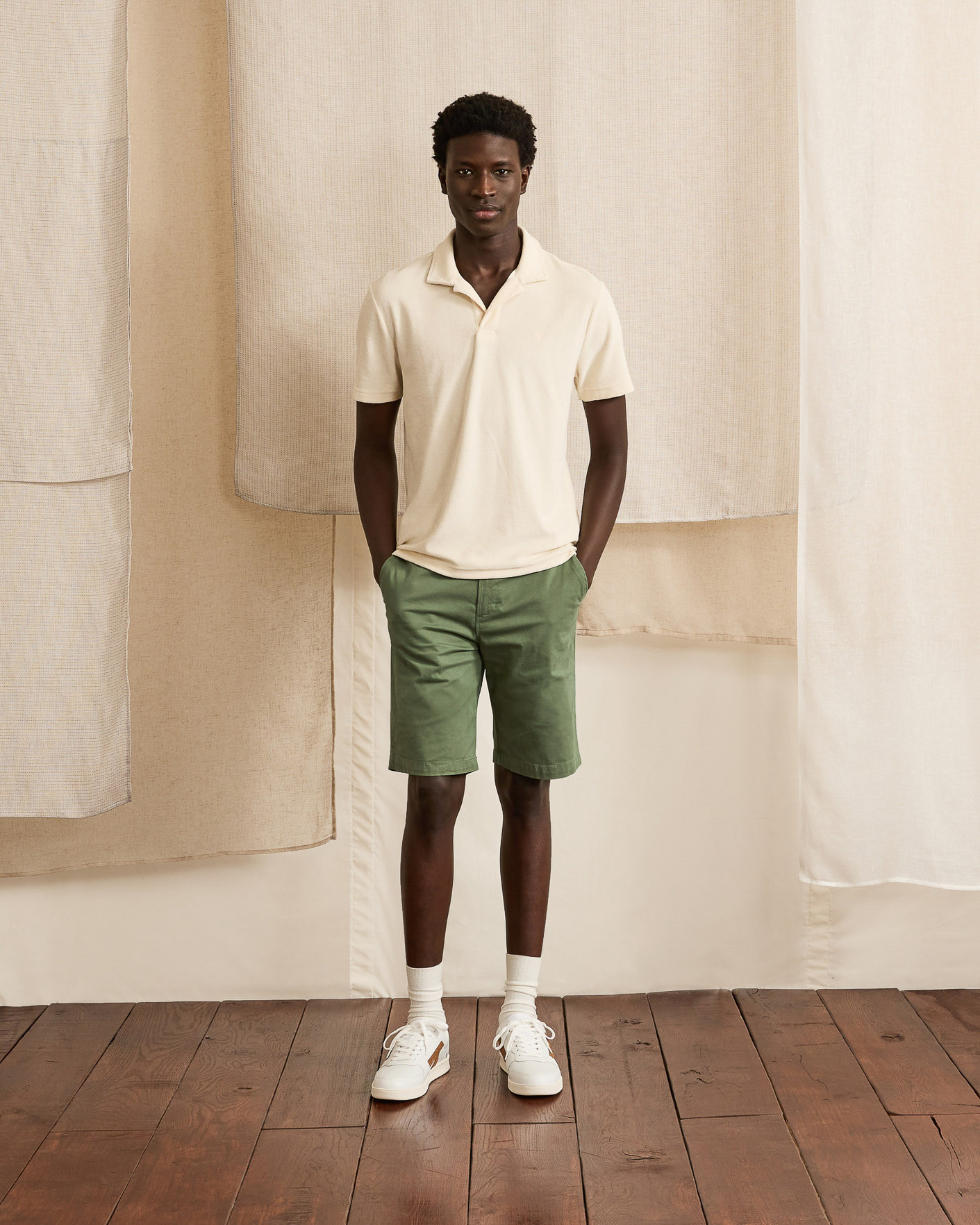 Short droit kaki - SAULIEU REGULAR