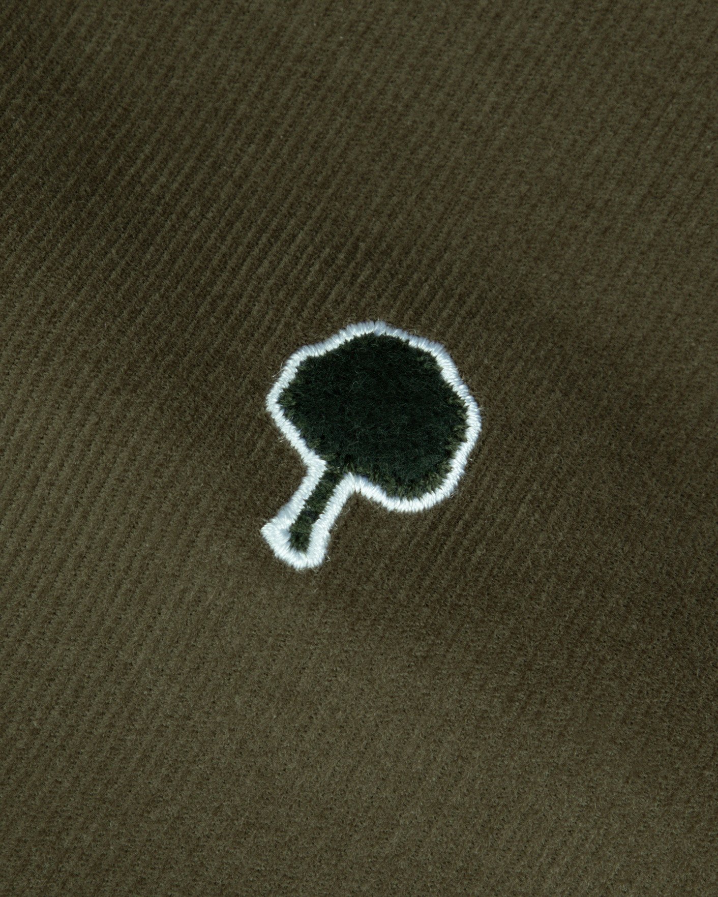 Chemise vert olive foncé coton - IVOY