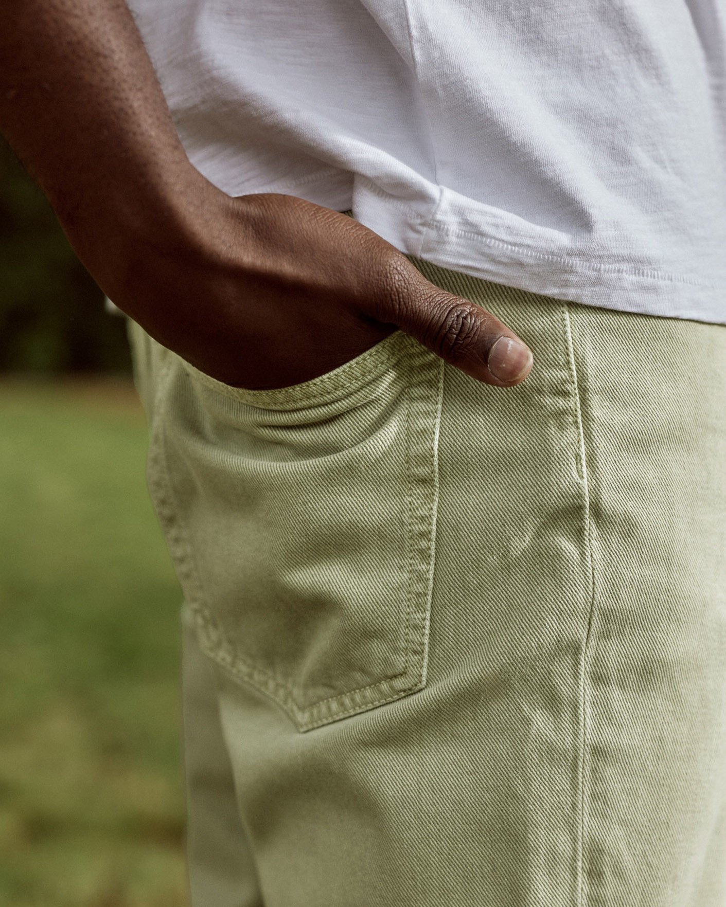 Jean fuselé kaki clair - TAPERED