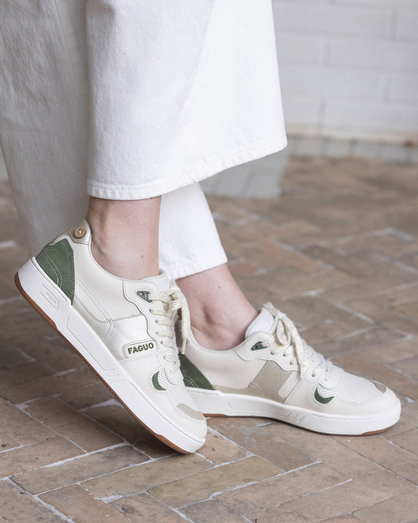 Baskets écrues & argentées - CEIBA