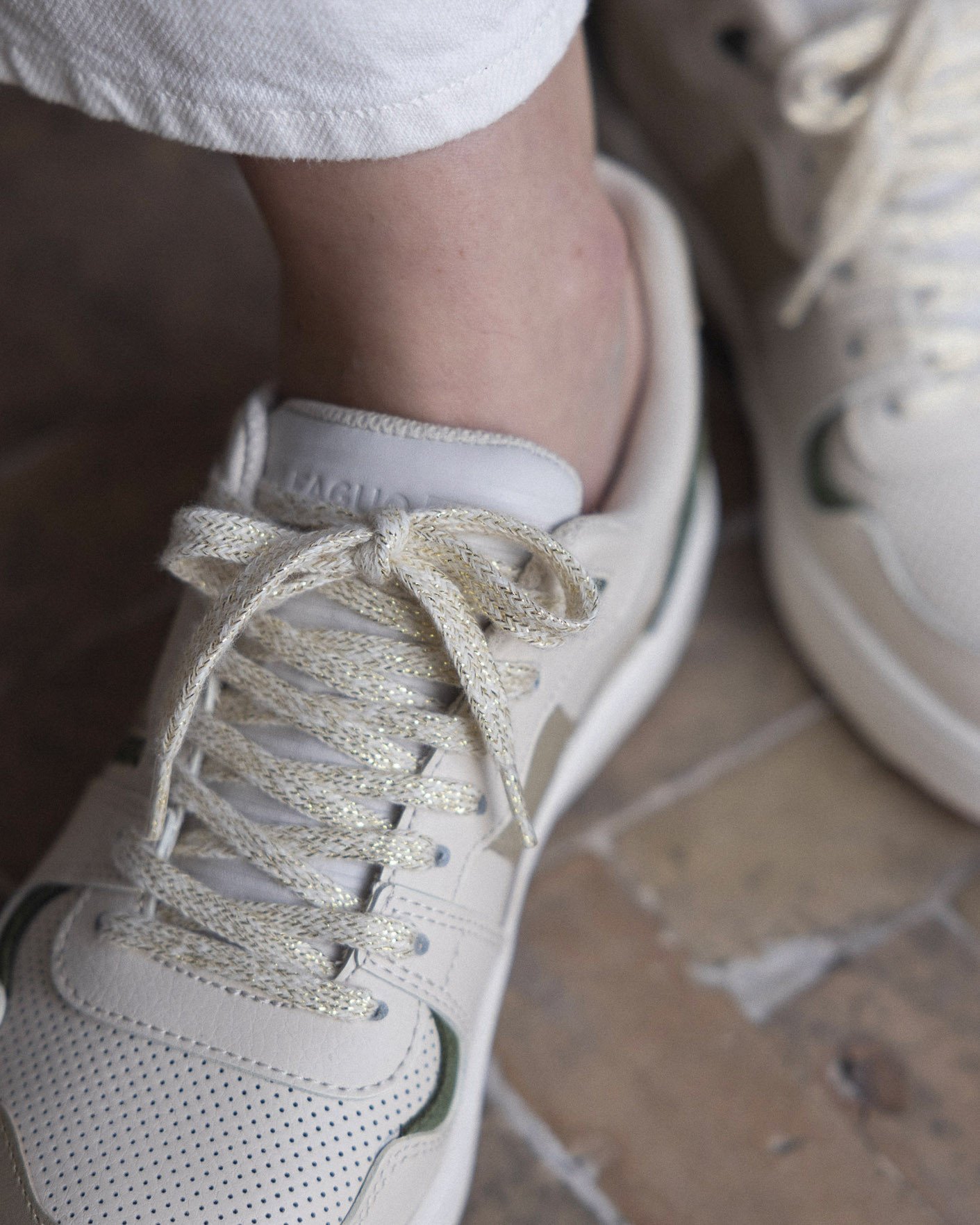 Baskets écrues & argentées - CEIBA