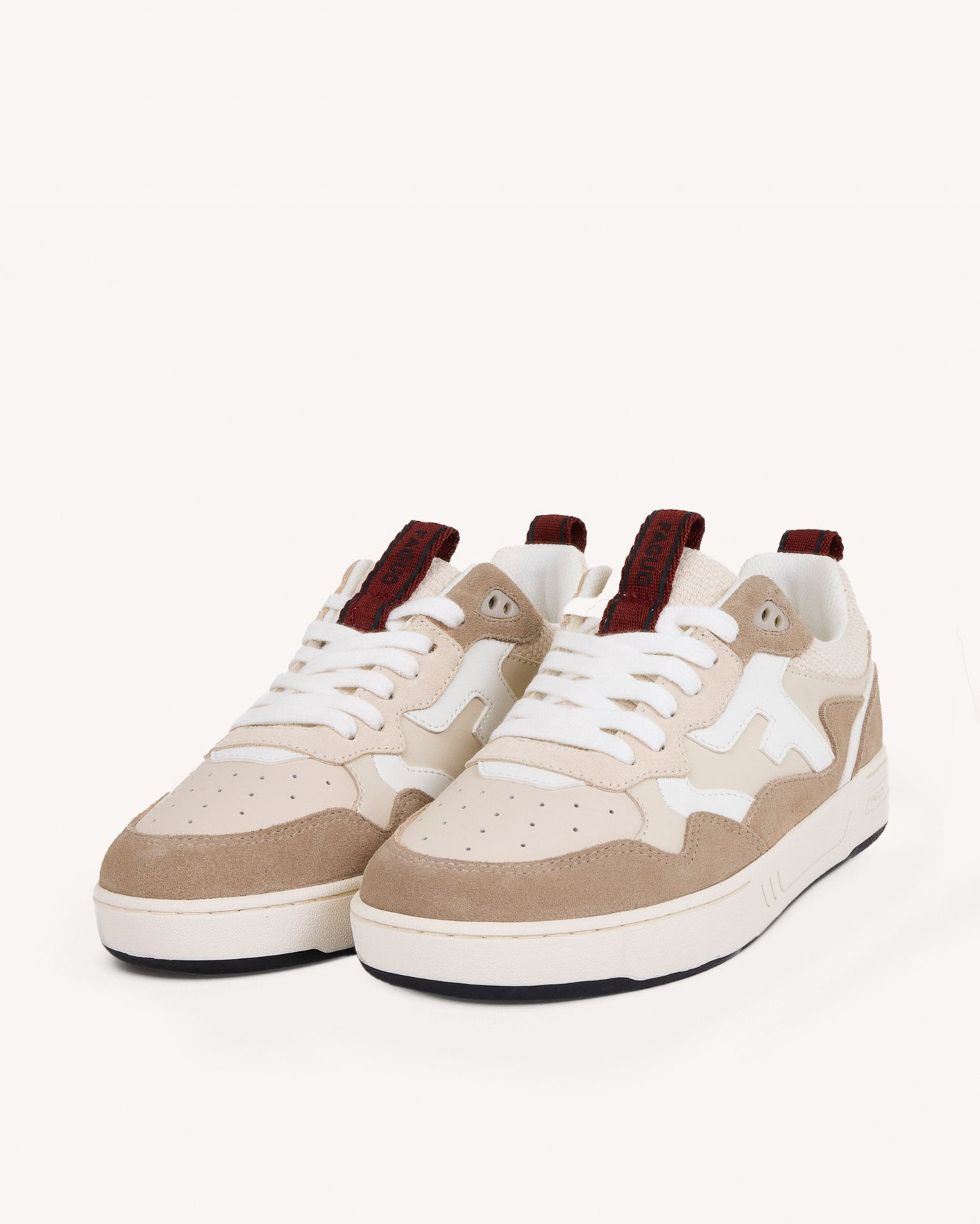 Baskets écrues cuir - DAHLIA